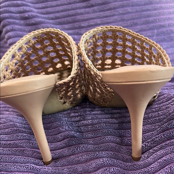 INC International Concepts Tan Mules with Woven Design - Picture 5 of 10